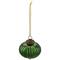 3" Green Crackle Glass Onion Christmas Ornament